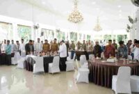 Wakil Bupati Asahan Rianto, S.H., M.A.P., membuka kegiatan silaturahmi pimpinan Badan Amil Zakat Nasional (Baznas) Provinsi dan Kabupaten/Kota se-Sumatera Utara di Pendopo Rumah Dinas Bupati Asahan, Senin (21/9/2026).