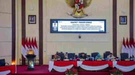 Tanggapan kepala daerah atas pemandangan umum fraksi-fraksi DPRD Kota Medan terhadap Rancangan Peraturan Daerah (Ranperda) tentang P-APBD Tahun Anggaran 2026 dalam Sidang Paripurna DPRD Kota Medan, Senin (21/9/2026).