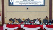 Rapat Paripurna DPRD Kota Medan dengan agenda Tanggapan Kepala Daerah terhadap Pemandangan Umum Fraksi-fraksi DPRD atas Penjelasan Kepala Daerah mengenai Ranperda Perubahan atas Peraturan Daerah (Perda) Nomor 1 Tahun 2024 tentang Pajak Daerah dan Retribusi Daerah, Selasa (22/9/2026).