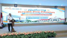 Bupati Asahan Taufik Zainal Abidin membuka gathering Kredit Pra Pensiun Bank Sumut.