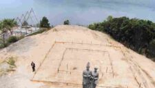 Lokasi Pembangunan Monumen Toga Gultom di Desa Huta Hotang, Kecamatan Onan Runggu, Kabupaten Samosir.