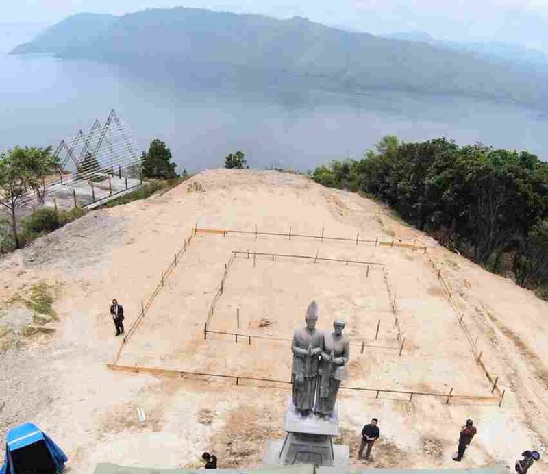 Lokasi Pembangunan Monumen Toga Gultom di Desa Huta Hotang, Kecamatan Onan Runggu, Kabupaten Samosir.