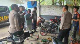 Polsek Bandar Huluan bersama Satlantas Polres Simalungun turun ke lapangan setelah menerima laporan warga mengenai gangguan suara knalpot brong di wilayah Bandar Masilam, Kabupaten Simalungun.