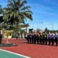 apel pagi personel di Lapangan Apel Mako Polres Simalungun, Jalan Jon Horailam Saragih Nomor 110, Pematang Raya, Kabupaten Simalungun, Senin (28/9/2026) sekitar pukul 08.30 WIB.