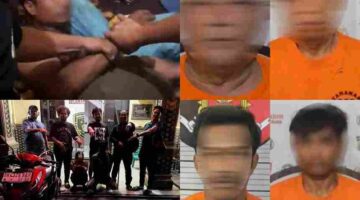 Beberapa pelaku yang berhasil diringkus Polda Sumut.
