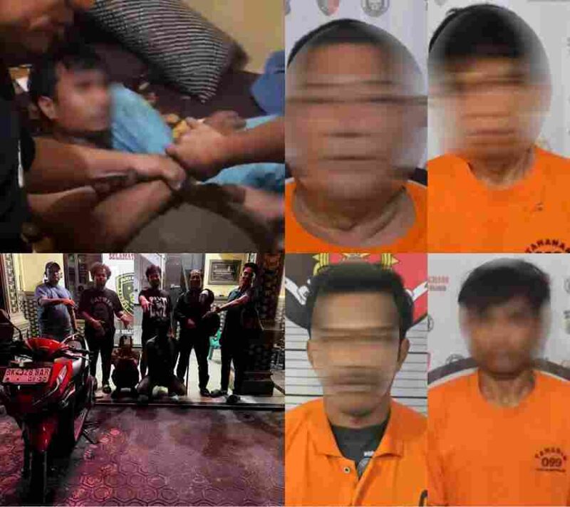 Beberapa pelaku yang berhasil diringkus Polda Sumut.
