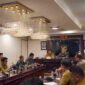 Rapat kegiatan Monitoring dan Evaluasi (Monev) di Balai Kota Medan, Senin (28/9/2026).
