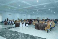 Pembukaan Intermediate Training Latihan Kader II (LK II) Tingkat Nasional Himpunan Mahasiswa Islam (HMI) Cabang Kisaran-Asahan Tahun 2026 di Aula Melati Kantor Bupati Asahan, Senin (28/9/2026).