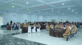 Pembukaan Intermediate Training Latihan Kader II (LK II) Tingkat Nasional Himpunan Mahasiswa Islam (HMI) Cabang Kisaran-Asahan Tahun 2026 di Aula Melati Kantor Bupati Asahan, Senin (28/9/2026).