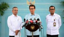 Menteri Kesehatan (Menkes) Budi Gunadi Sadikin usai menghadiri rapat terbatas yang dipimpin Presiden Prabowo di Istana Merdeka, Jakarta, Senin (28/9/2026).