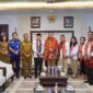 Rico Waas saat menerima audiensi Dewan Pimpinan Pusat (DPP) HBB di Balai Kota Medan, Senin (28/9/2026).