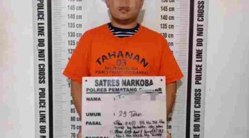 Polres Pematangsiantar mengamankan pria berinisial TW dan menyita tujuh paket sabu dengan berat bruto 2,66 gram di Jalan Pane.