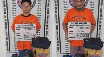 Polres Pematangsiantar mengamankan dua pria dan menyita 100 butir ekstasi seberat 50,80 gram.