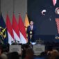Wakil Presiden Gibran Rakabuming  saat menjadi pembicara utama dalam Wisuda Institut Pariwisata Trisakti (IPT) Tahun Akademik 2025/2026 di Sheraton Grand Jakarta Gandaria City Hotel, Jakarta Selatan, Selasa (13/10/2026).