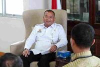 Penjabat (Pj) Sekretaris Daerah Provinsi (Sekdaprov) Sumatera Utara (Sumut) Timur Tumanggor menerima audiensi pengurus ABP-PTSI Wilayah Sumut di ruang kerjanya, Kantor Gubernur Sumut, Jalan Diponegoro Nomor 30, Medan, Rabu (30/9/2026). 