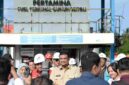 Gubernur Sumatera Utara (Sumut) Bobby Nasution meninjau Fuel Terminal PT Pertamina Patra Niaga Gunungsitoli yang berlokasi di Desa Humene. Kecamatan Gunungsitoli Idanoi. Setibanya di Kepulauan Nias dalam rangka kunjungan kerja,  Rabu (28/10/2026). 