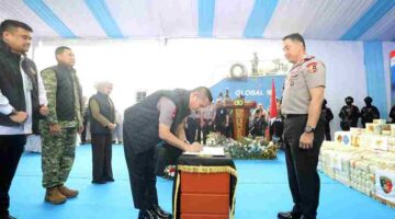 Polda Sumut dan Forkopimda Deklarasikan Sumut Tolak Narkoba di Belawan