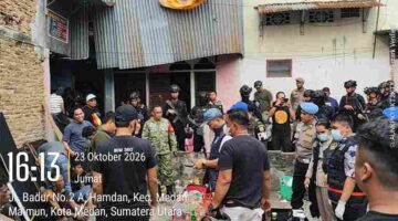 Polda Sumut Grebek Sarang Narkoba di Medan Maimun, 15 Orang Diamankan