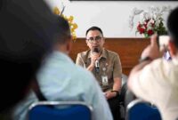 Pemerintah Provinsi Sumatera Utara (Sumut) melalui Kepala Biro Ekonomi Setdaprovsu Evan Botung Daulay melakukan Konferensi Pers terkait penanganan inflasi Pemrov Sumut di Lobby Dekranasda Lantai 1 Kantor Gubernur Sumut Jalan Diponegoro 30 Kota Medan, Selasa (6/10/2026).