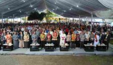 Gubernur Sumut Bobby Nasution menghadiri Pemberkatan Santuario, Bangunan Karya Pastoral dan Pesta Pelindung yang diselenggarakan di Gereja Paroki St. Yohanes Paulus II, Namo Pecawir, Tuntungan, Kecamatan Pancurbatu, Kabupaten Deliserdang, Minggu (25/10/2026).