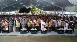 Gubernur Sumut Bobby Nasution menghadiri Pemberkatan Santuario, Bangunan Karya Pastoral dan Pesta Pelindung yang diselenggarakan di Gereja Paroki St. Yohanes Paulus II, Namo Pecawir, Tuntungan, Kecamatan Pancurbatu, Kabupaten Deliserdang, Minggu (25/10/2026). 