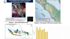 Screenshoot potensi sebaran asap di sumut. 