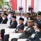 Wakil Gubernur Sumatera Utara ( Sumut ) Surya menghadiri Upacara Hari Ulang Tahun (HUT) ke-81 TNI Provinsi Sumatera Utara Tahun 2026 di Markas Komando  Daerah Angkatan Laut (Koderal) I Belawan, Jalan Serma Hanafiah Nomor  1, Belawan, Senin (5/10/2026).