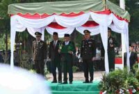 Wakil Gubernur Sumatera Utara (Sumut) Surya memimpin upacara peringatan Hari Kesaktian Pancasila Provinsi Sumatera Utara Tahun 2026 di Tugu Letda Sujono, kawasan Bandar Betsy, Kecamatan Bandar Huluan, Kabupaten Simalungun, Kamis (1/10/2026).