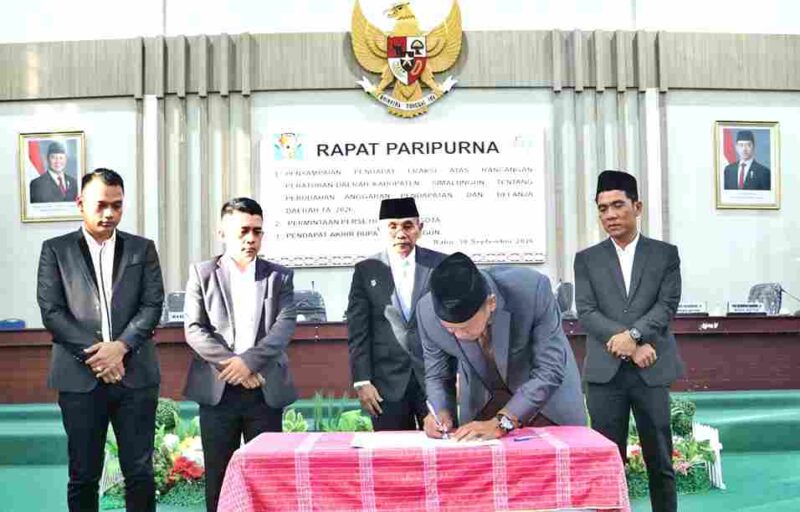 Tujuh fraksi DPRD Simalungun menyetujui Ranperda P-APBD 2026.