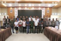 Rapat koordinasi untuk membahas percepatan penyelesaian permasalahan lahan di Huta Sidallogan, Nagori Mekar Sipangan Bolon, Kecamatan Girsang Sipangan Bolon, Kabupaten Simalungun, Rabu (30/09/2026).