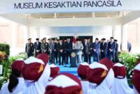 Presiden Prabowo Subianto meresmikan renovasi Museum Kesaktian Pancasila di kawasan Monumen Pancasila Sakti, Lubang Buaya, Jakarta, Kamis (1/10/2026).