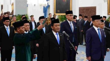 Bahlil Lahadalia dilantik sebagai Menko Hilirisasi dan Transisi Energi sekaligus Menteri ESDM