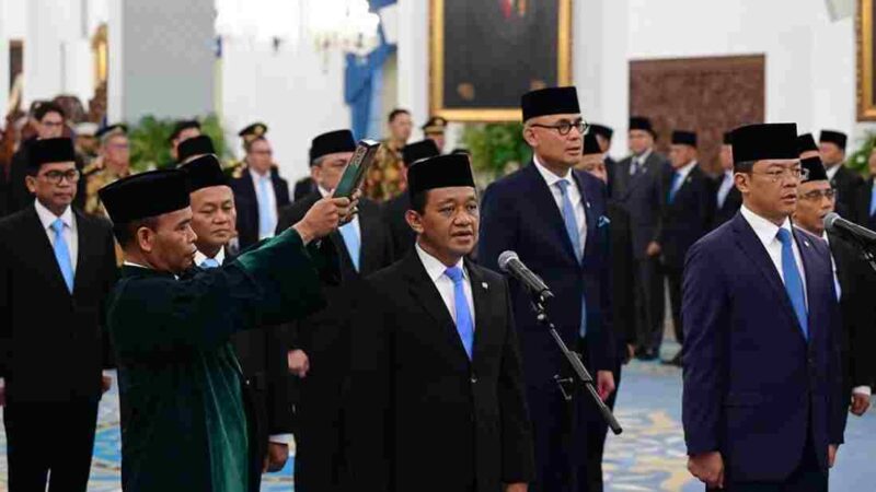 Bahlil Lahadalia dilantik sebagai Menko Hilirisasi dan Transisi Energi sekaligus Menteri ESDM