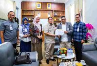 Wali Kota Wesly Silalahi menerima jajaran BSI Pematangsiantar