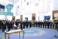 Presiden Prabowo Subianto melantik 26 anggota Dewan Pertimbangan Presiden (Wantimpres) Republik Indonesia di Istana Negara, Jakarta, Jumat (2/10/2026).