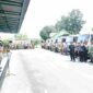 Bupati Asahan Taufik Zainal Abidin menyerahkan 27 truk roda enam untuk operasional KDMP