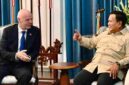 Presiden Prabowo Subianto menerima Presiden Federasi Sepak Bola Internasional (FIFA) Gianni Infantino di Istana Merdeka, Jakarta, Senin (5/10/2026).(Foto:Ist)