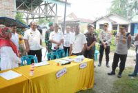 Bupati Asahan Taufik Zainal Abidin, S.Sos., M.Si., bersama Forum Koordinasi Pimpinan Daerah (Forkopimda) meninjau pelaksanaan Pemilihan Kepala Desa (Pilkades) Serentak Tahun 2026 di Kabupaten Asahan, Rabu (7/10/2026).