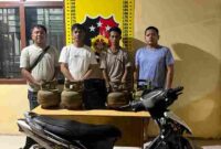 Polsek Bandar Huluan mengamankan seorang pria terkait dugaan pencurian empat tabung gas dan pengeras suara dari rumah makan di Nagori Wonorejo.