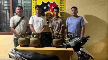 Polsek Bandar Huluan mengamankan seorang pria terkait dugaan pencurian empat tabung gas dan pengeras suara dari rumah makan di Nagori Wonorejo.