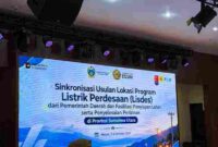 Kegiatan sinkronisasi usulan lokasi Lisdes, fasilitasi penyiapan lahan, dan penyelesaian perizinan di Kantor PT PLN (Persero) UID Sumatera Utara, Rabu (7/10/2026).