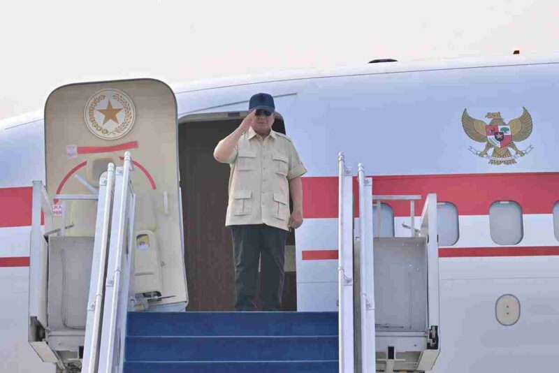 Presiden Prabowo bertolak ke Halmahera Tenga