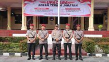 Kapolres Pematangsiantar AKBP Dhana Noer Kurniawan, S.I.K., M.M., memimpin upacara serah terima jabatan (sertijab) Kepala Satuan Reserse Kriminal (Kasat Reskrim) dan Kepala Satuan Reserse Narkoba (Kasat Narkoba) di Lapangan Apel Markas Komando (Mako) Polres Pematangsiantar, Jumat (9/10/2026), pukul 09.00 WIB.