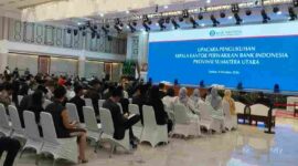 Pengukuhan Ameriza Ma’ruf Moesa sebagai Kepala Kantor Perwakilan Bank Indonesia (BI) Provinsi Sumatera Utara, Jumat (9/10/2026).
