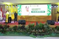 Bupati Asahan Taufik Zainal Abidin menghadiri Musda XI Golkar Asahan.