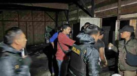 Polres Karo menggelar Gerebek Sarang Narkoba di Berastagi.