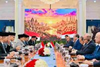 Presiden Prabowo bertemu Abdel Fattah El-Sisi di Jakarta dan mendorong kerja sama Indonesia–Mesir.