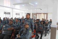 Suasana sosialisasi pembentukan Aslinmas Kota Medan di Aula Kantor Satpol PP Kota Medan, Rabu (14/10/2026).
