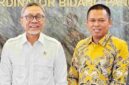  Waketum DPP Pro Jurnalismedia Siber (PJS), Ady Indra Pawennari menemui Menko Bidang Pangan, Zulkifli Hasan di ruang kerjanya, Rabu (14/10/2026).