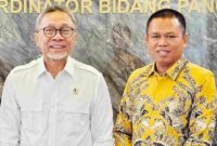  Waketum DPP Pro Jurnalismedia Siber (PJS), Ady Indra Pawennari menemui Menko Bidang Pangan, Zulkifli Hasan di ruang kerjanya, Rabu (14/10/2026).